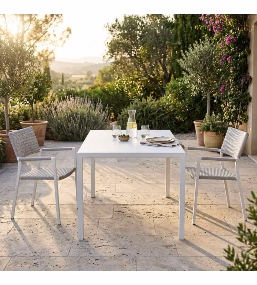 Cosma Tavolo Autolivellante Bianco Rettangolare 80x120x76 cm Moderno