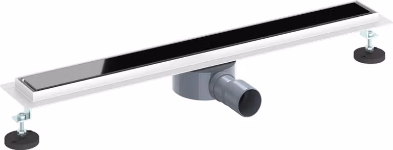 Scarico doccia con copertura in vetro e sifone a 360° 70 cm