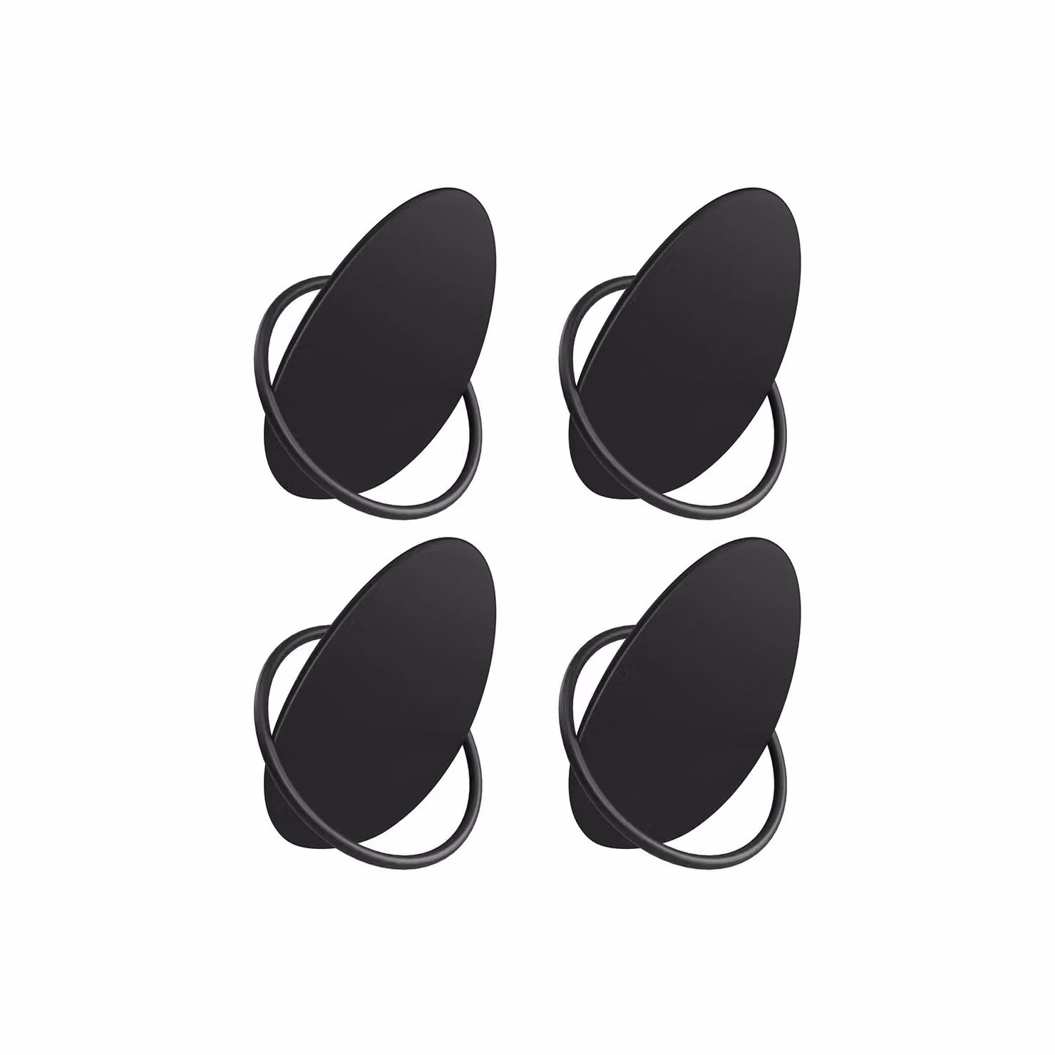 Ganci Appendiabiti 4 Pezzi Ognuno Regge 5 kg, Nero Inchiostro
