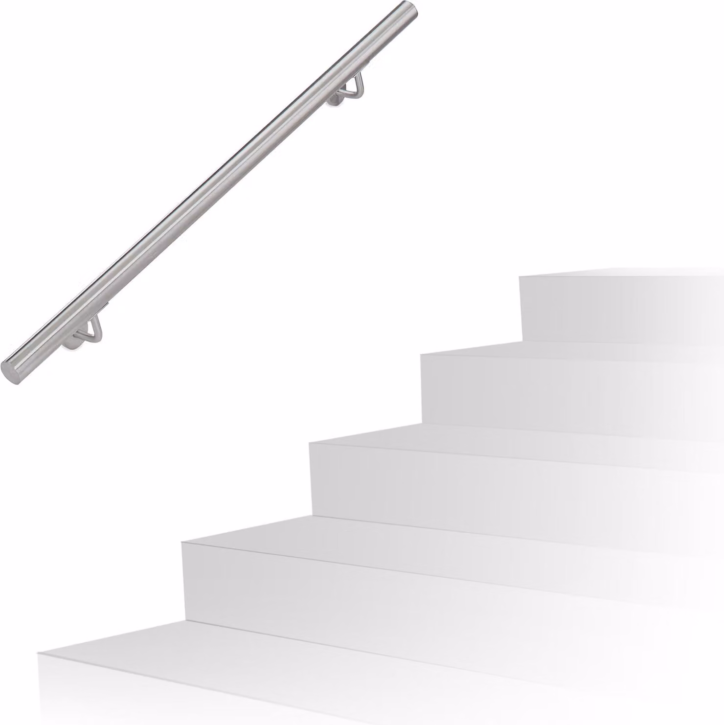 Corrimano per scale in acciaio inox RD20765, 100 cm