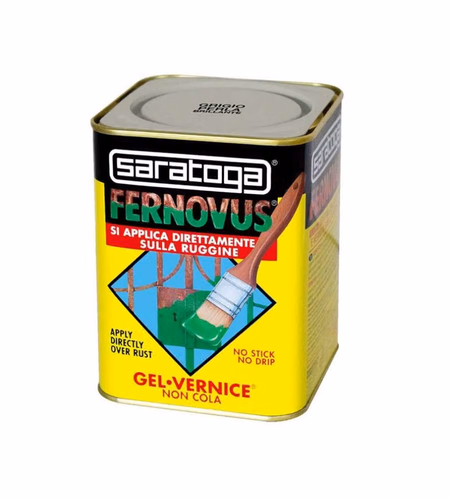 Saratoga Gel Antiruggine Fernovus - Grigio Perla Brillante - 750 ml