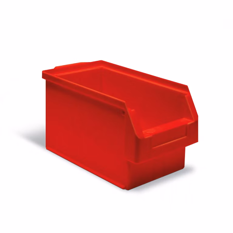 Scatola Protaurus aperta misura 3 in rosso 350x200x200 mm