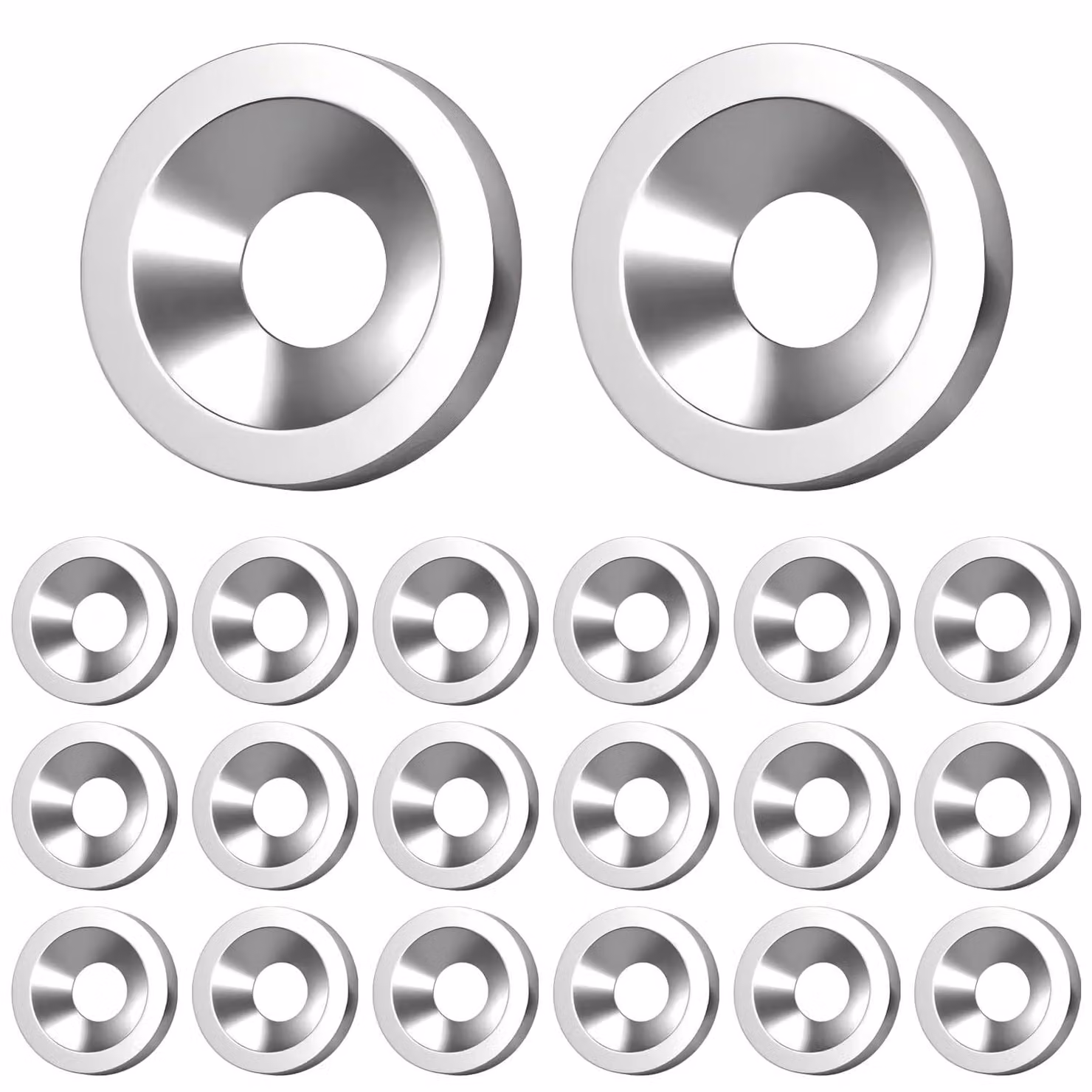 20 anelli di tenuta in acciaio inossidabile, a incasso, M4 x 12 x 3 mm