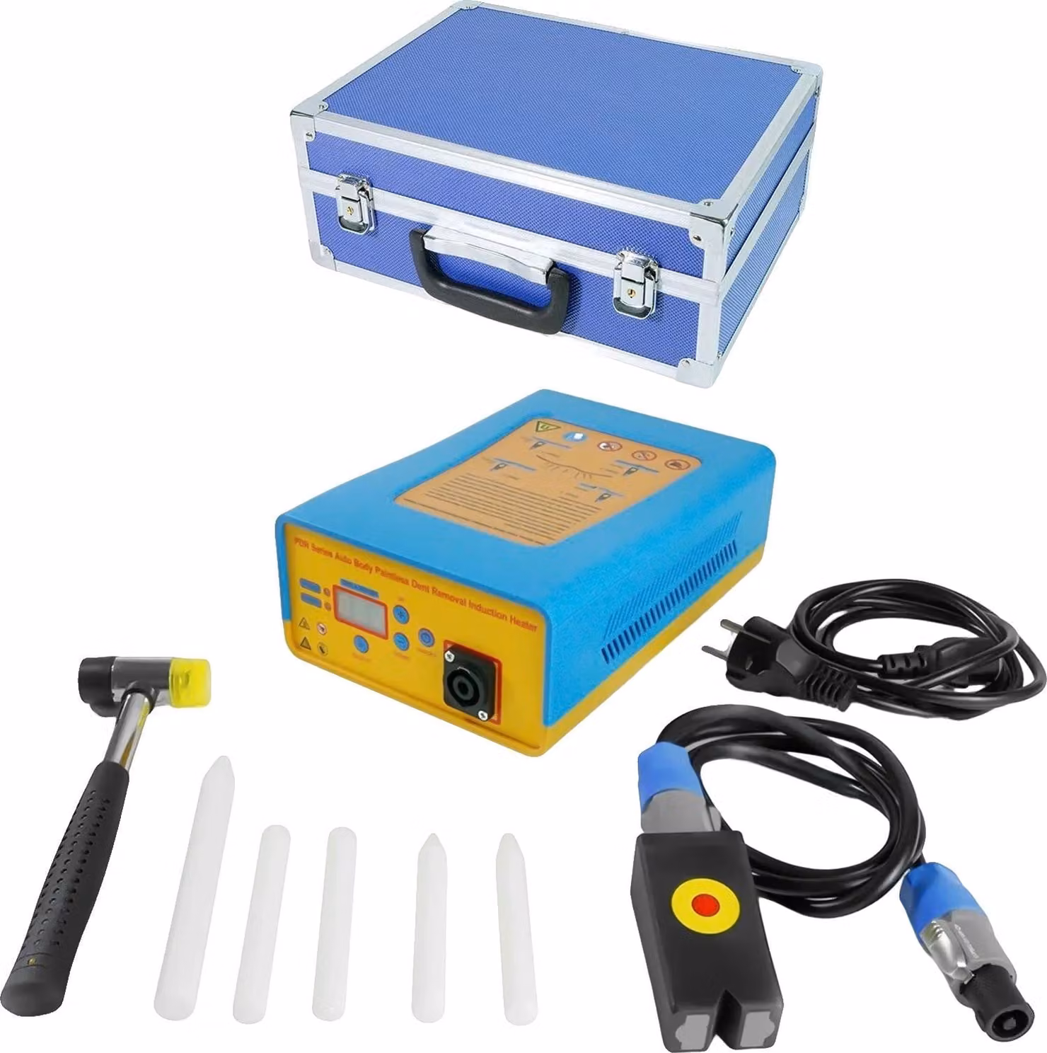 Attrezzo per la riparazione delle ammaccature, induzione elettromagnetica, display digitale, 220V