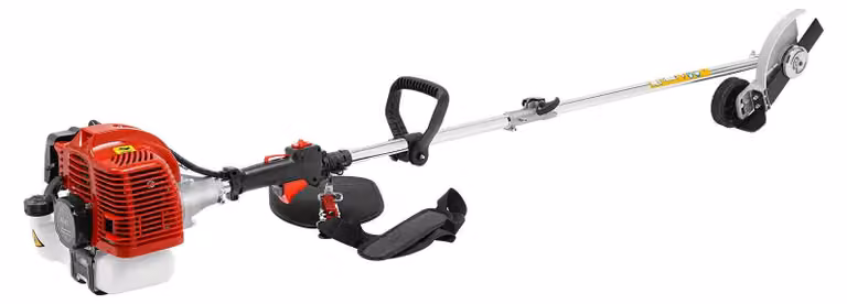 Tagliasiepi a motore a benzina - Cilindrata 43 cc, motore a 2 tempi - Lame in metallo dritte - 1,25 kW - Serbatoio da 1 litro - Albero da 1,75 metri - Colore: rosso