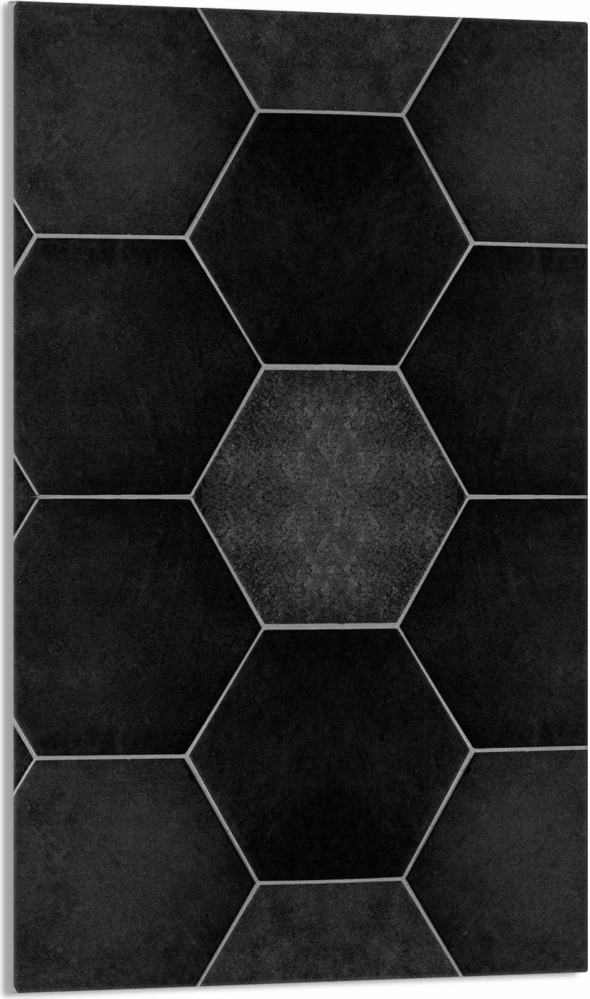Piastra copriforno 30x52 Coperchio per piano cottura in Vetroceramica Paraspruzzi Piatto in vetro Tagliere decorativo, motivo nero