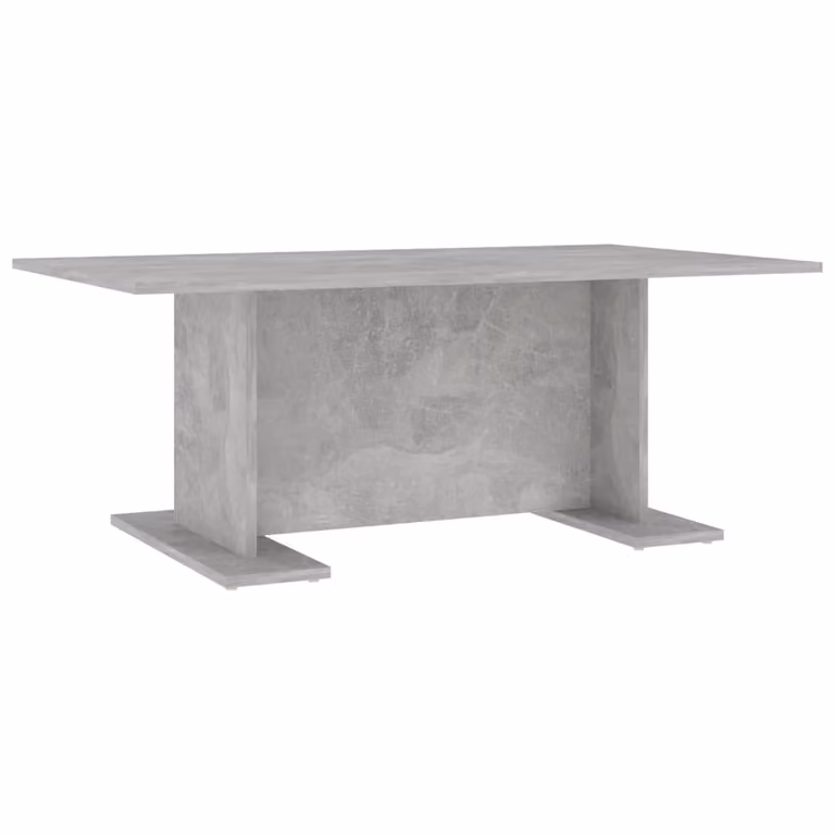 Tavolino Salotto Grigio Cemento 103,5x60x40cm Legno Multistrato