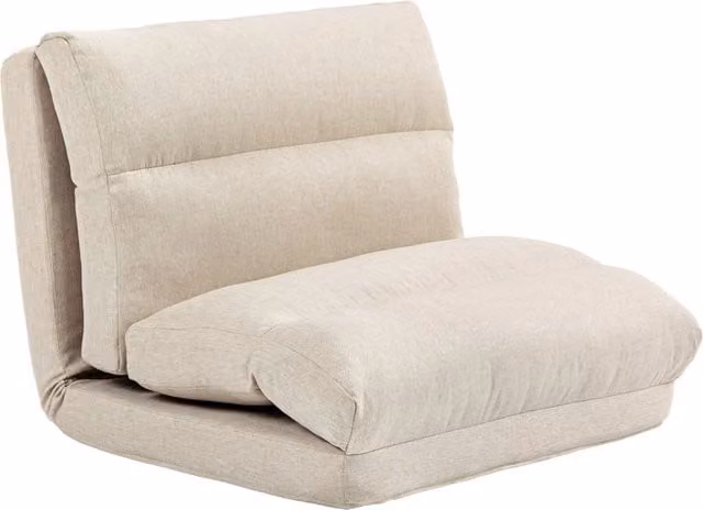 Pouf letto Minimal beige L/P/H: 70 x 72 x 56 cm