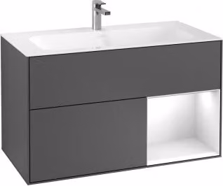 Mobile V&B Finion Reg re md Laccato opaco blu, Peonia opaco