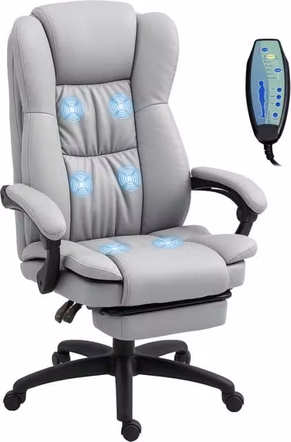 Poltrona massaggiante da ufficio ¨C zephmum ¨C grigio