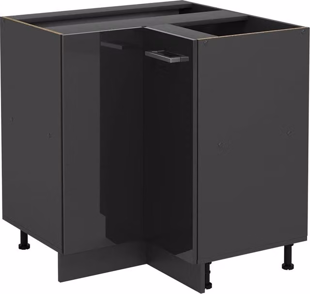 Mobile ad angolo cucina Vicco R-Line Antracite lucido, L: 75.6 cm – 1