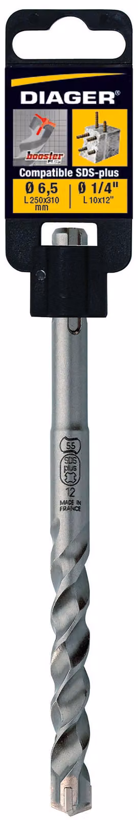 Diager Booster Plus, martello rotante, 1,4 cm, 260 mm, mattone, calcestruzzo, pietra, 20 cm, 150°