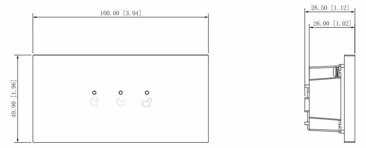 DAHUA DHI-VTO4202FB-ML - Status Modul - Schwarz