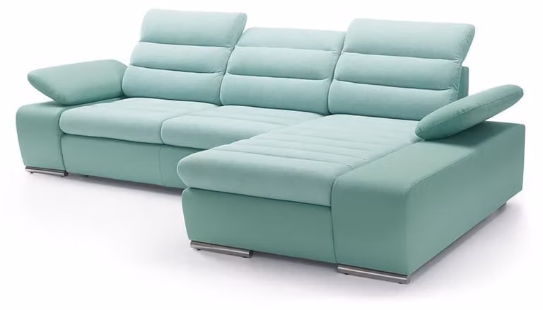 Design Ecksofa Schlafsofa Couch Leder Polster Multifunktion Sofas Kasten