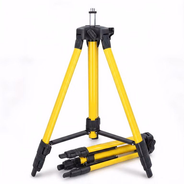 Treppiede per livella laser e laser a croce, regolabile in altezza fino a 120 cm, stabile - set 6 pezzi
