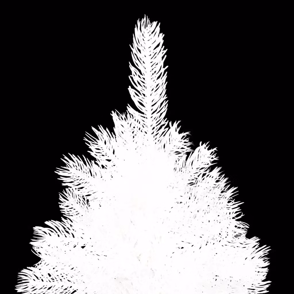 Albero di Natale artificiale bianco vidaXL con aghi realistici, Altezza: 240 cm – 2