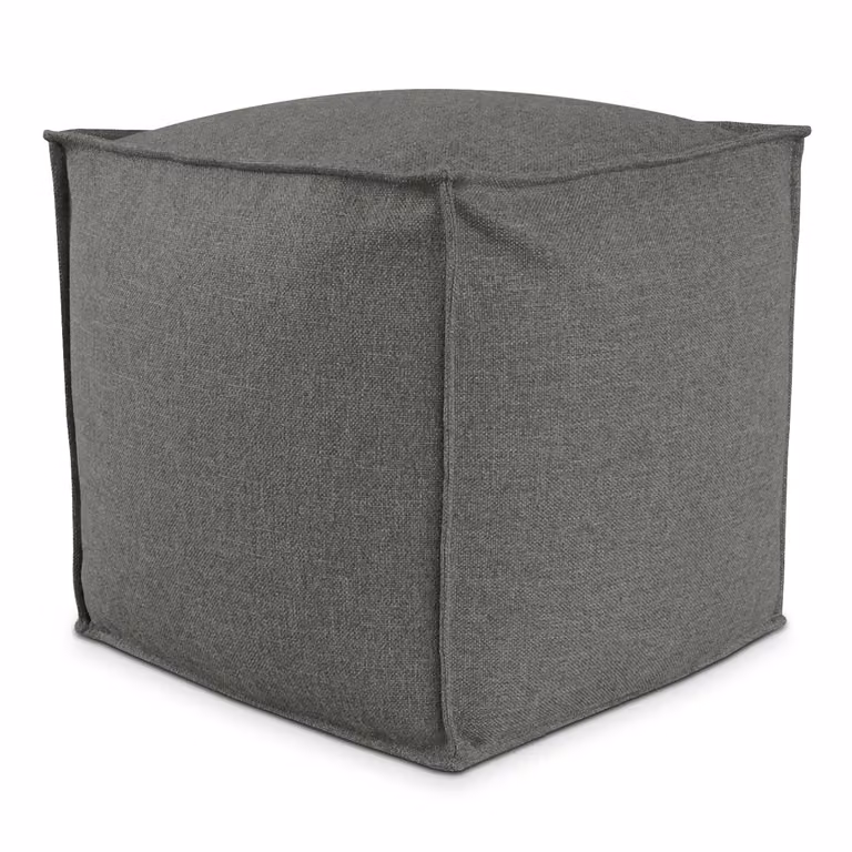 POUF QUADRATO PIUMA 60x60 cm Tortora