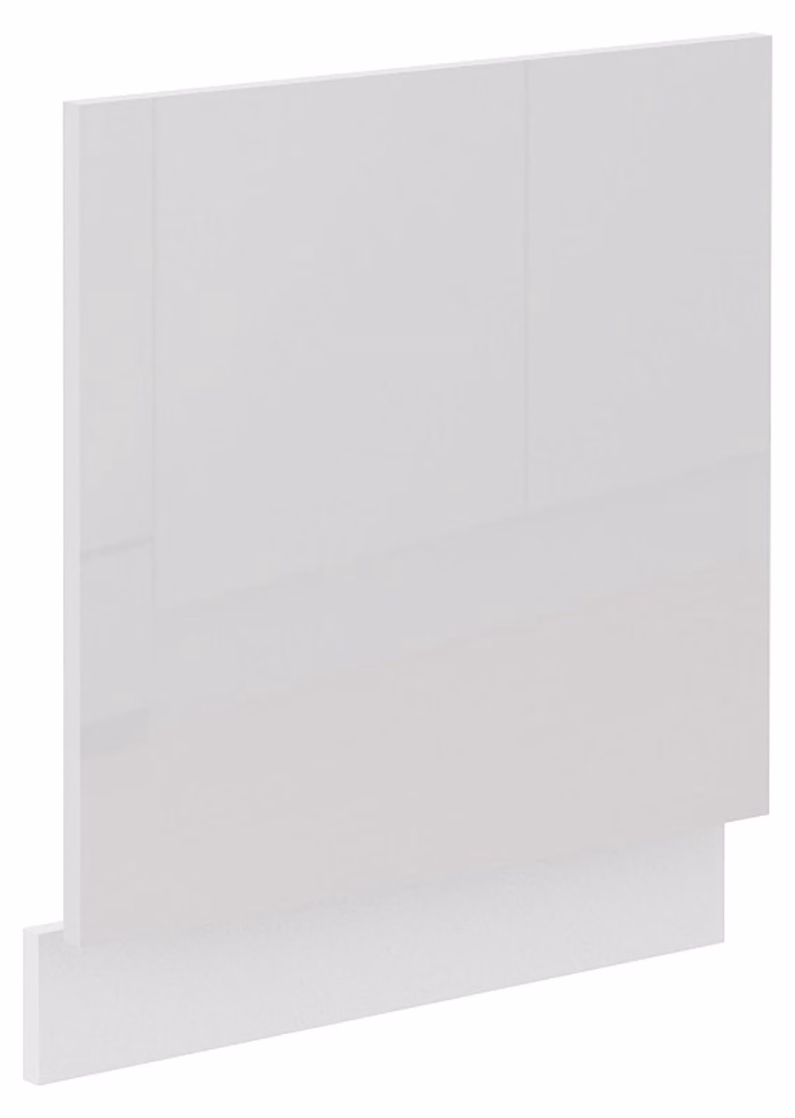 Pannello frontale per lavastoviglie integrabile, 60 cm, bianco lucido, cucina Lara