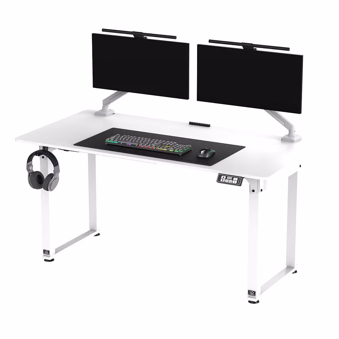 ULTRADESK UPLIFT Scrivania elettrica regolabile in altezza 160×75 cm bianca