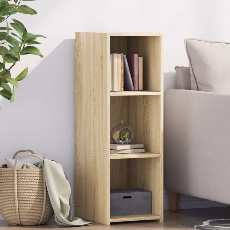 Credenza moderna vidaXL in legno Rovere Sonoma, L: 30 cm, P: 41 cm, H: 93 cm