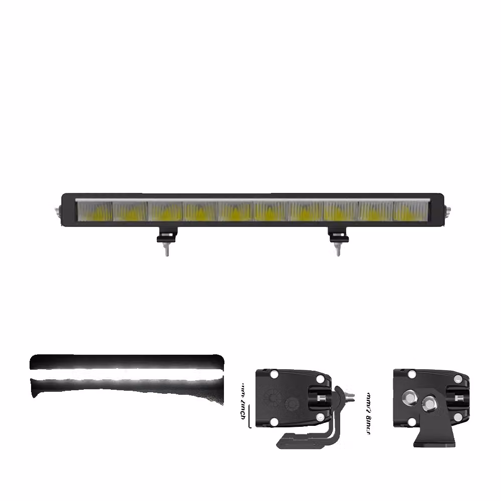 Striscia LED, luce bianca fredda (6500K), montaggio regolabile, 56 cm (22 pollici)