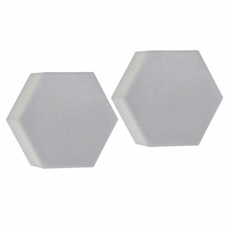 DICTROLUX Set di 2 Lampade LED RGB Esagonali Multicolore con Controllo Touch e Montaggio a Parete