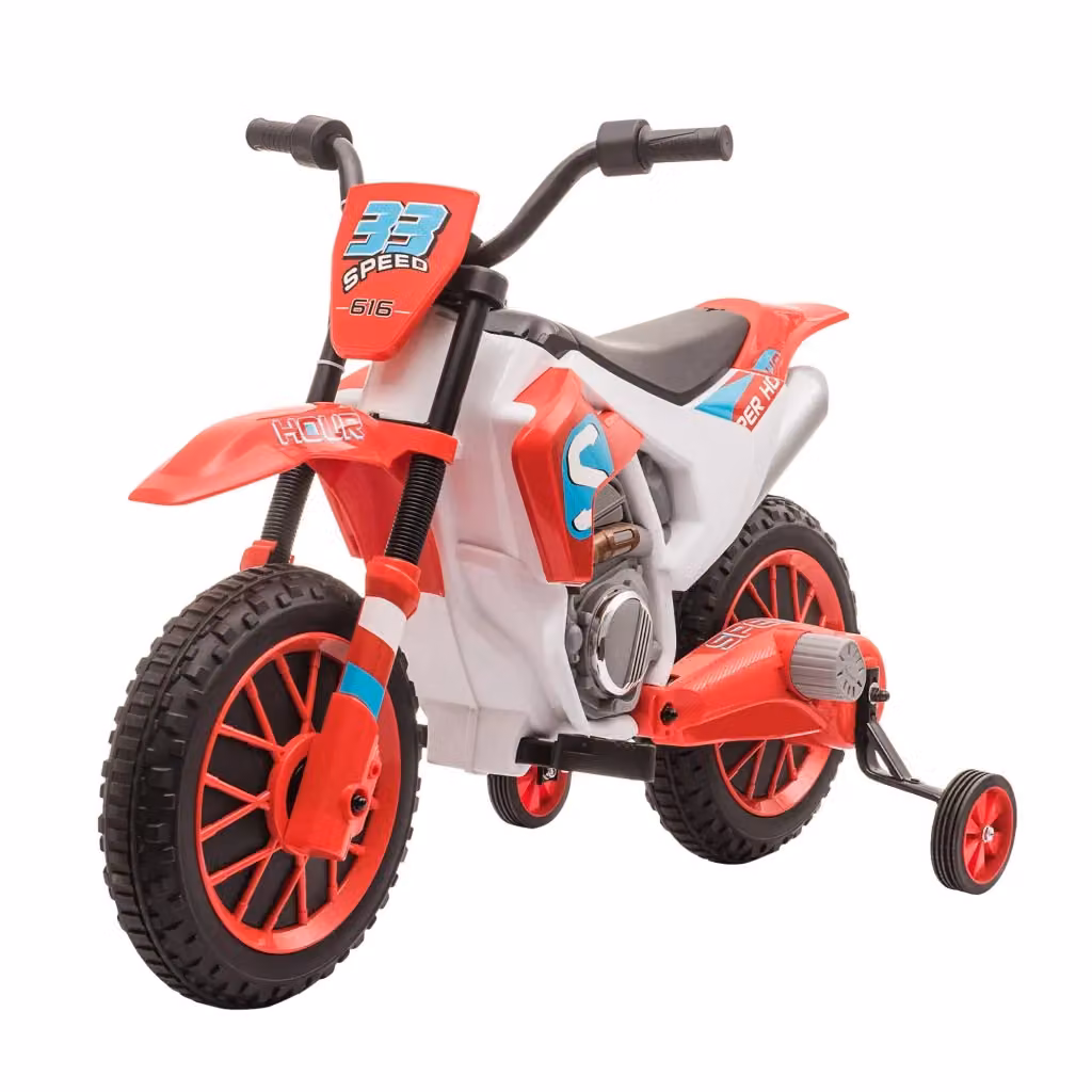 Moto Cross Elettrico Minimal per Bambini 3-5 Anni 12V Rosso L: 106.5 cm, P: 51.5 cm, H: 68 cm – 2