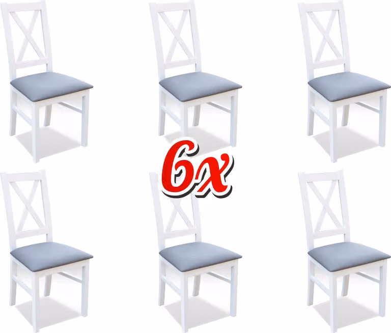 Set Holz Textil Sessel 6x Stühle Essgruppe Design Ess Zimmer Stuhl Massives Holz