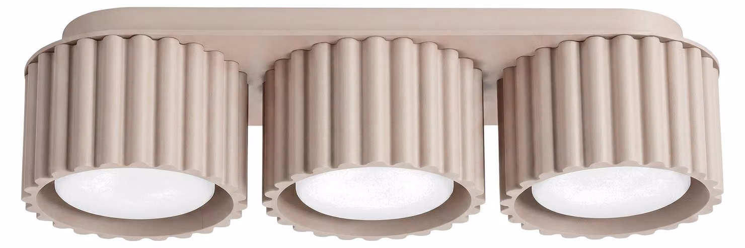 Lampada da soffitto AURA 3 color tortora Gx53 3xGx53 10W in alluminio 8x10x32,5 cm Sollux Lighting