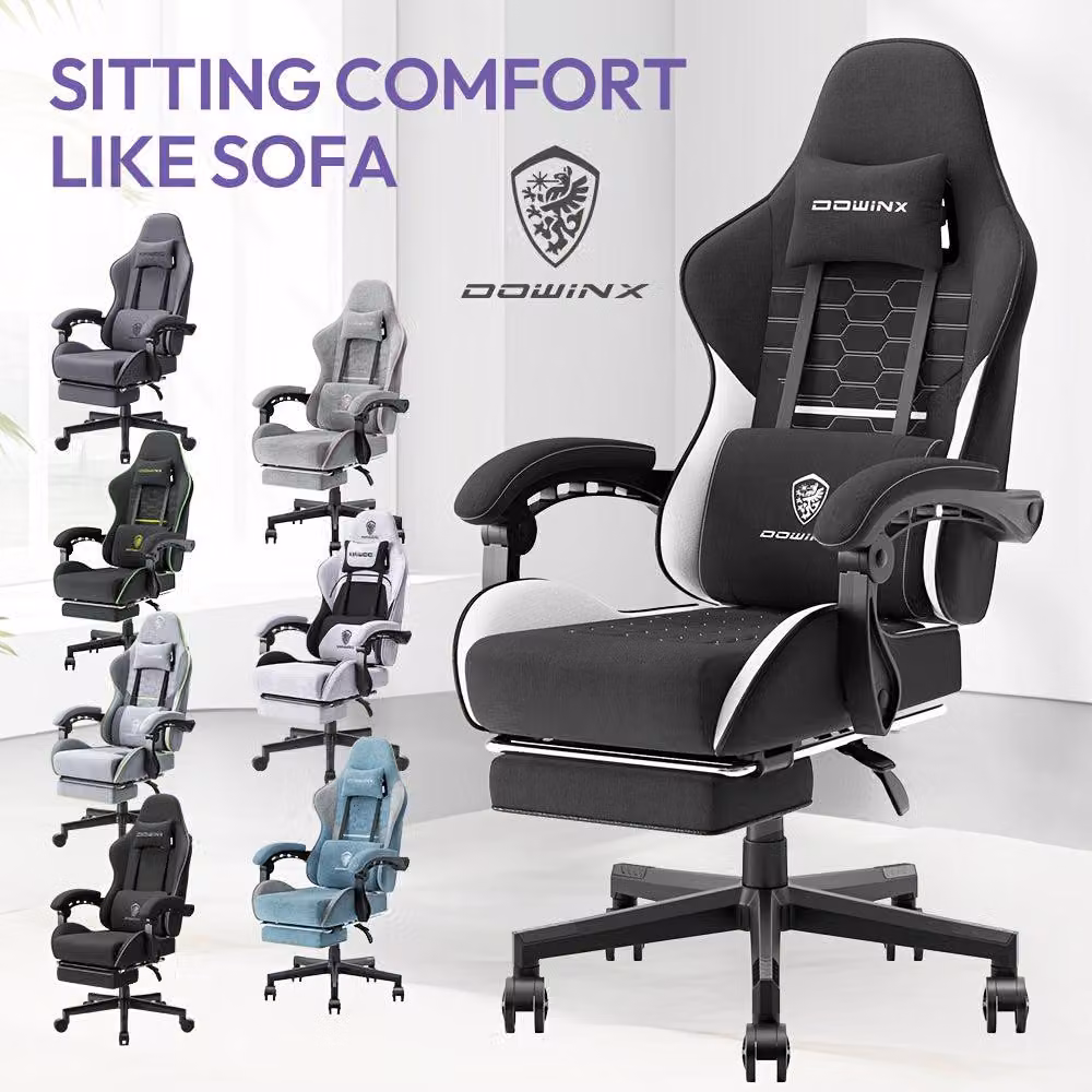Sedia ergonomica da gaming – Sedia da ufficio – Sedia da lavoro – Sedia con seduta a molle insacchettate