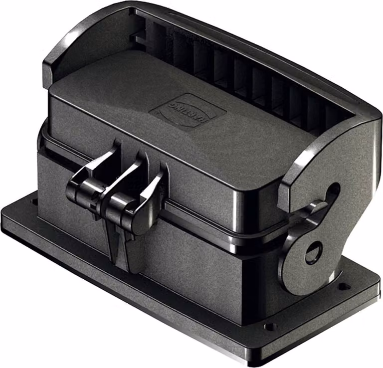 HARTING Han ECO 16B Custodia da incasso con telaio di supporto con 1 staffa longitudinale con cappuccio protettivo in plastica - 1 pezzo