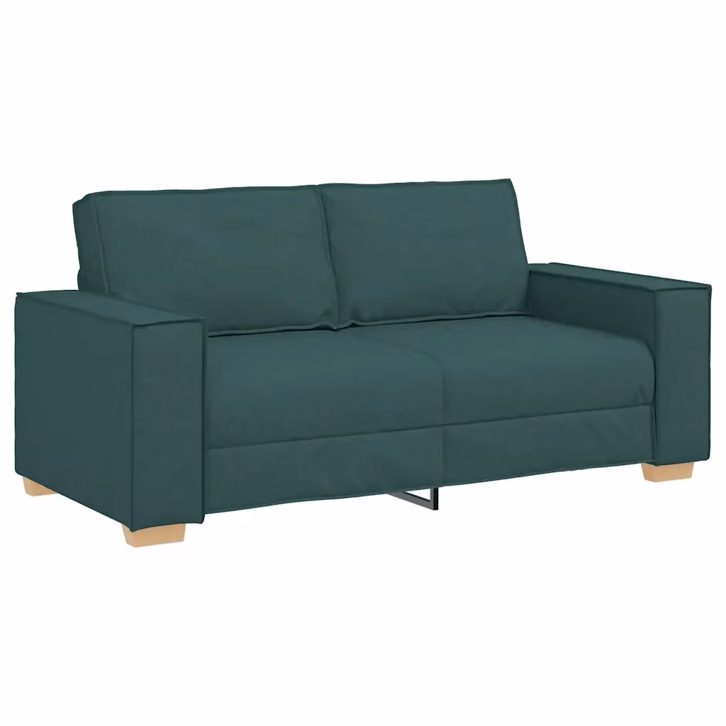 Divano a 2 posti moderno vidaXL in tessuto verde con struttura imbottita L: 180 cm, P: 78 cm, H: 84 cm – 2