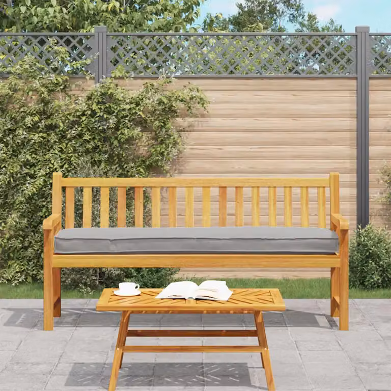 Cuscino per pallet vidaXL Grigio in tessuto Oxford impermeabile L: 200 cm, P: 40 cm, H: 8 cm