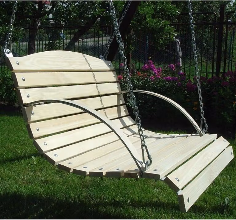 Panchina Hollywood per altalena da giardino Panchina per altalena in legno 90cm 10908