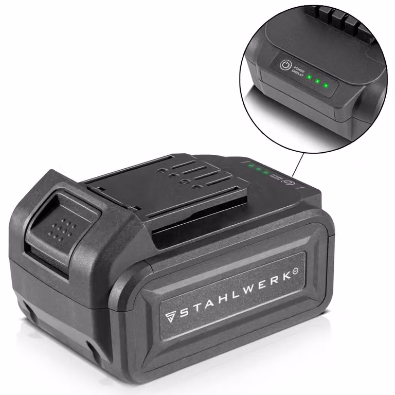 STAHLWERK 20 V batteria ricaricabile 4Ah Li-Ion batteria di ricambio adatta agli utensili