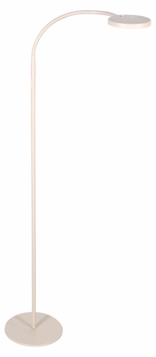 Lampada da terra - crema - Platu - plastica metallo - lampada da lettura - LED - 3351CR - Mexlite