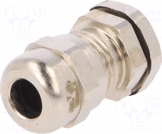 1 x Raccordo per cavo, grado di protezione IP68, materiale: ottone, codice prodotto: 2411.801 n, tipo M12, sezione 1,5