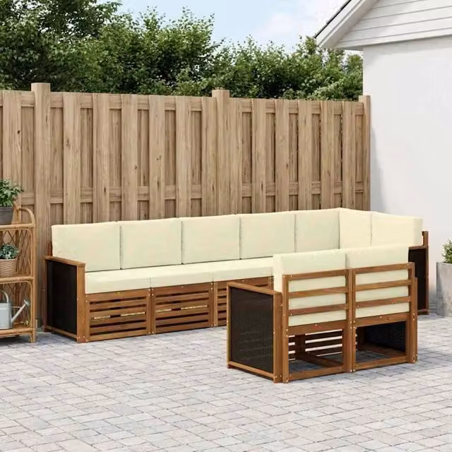 Set di divani da esterno 7 pz 3384491