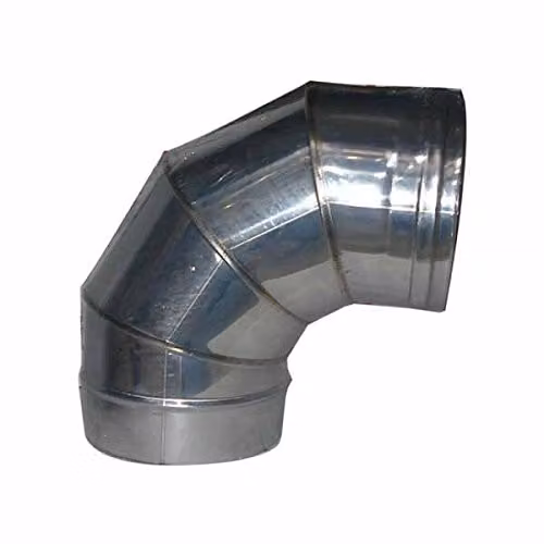 Gomito Inox Settori 90° 25 cm Ala