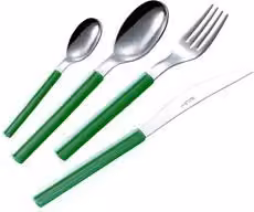Set di posate You&Me SKY verde in acciaio inox 18/0, 24 pezzi