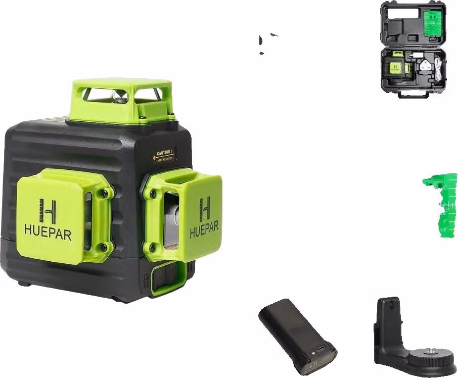 Livella laser, 12 linee, autolivellante, laser verde, B03CG