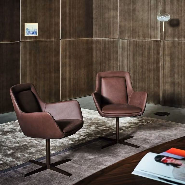 Poltrona ufficio Newton Low Bonaldo con base girevole