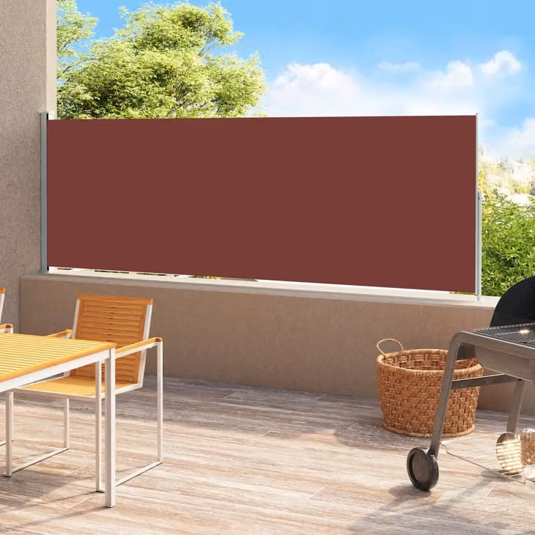 Maison Exclusive - Tenda da sole laterale estensibile 180x500 cm, marrone