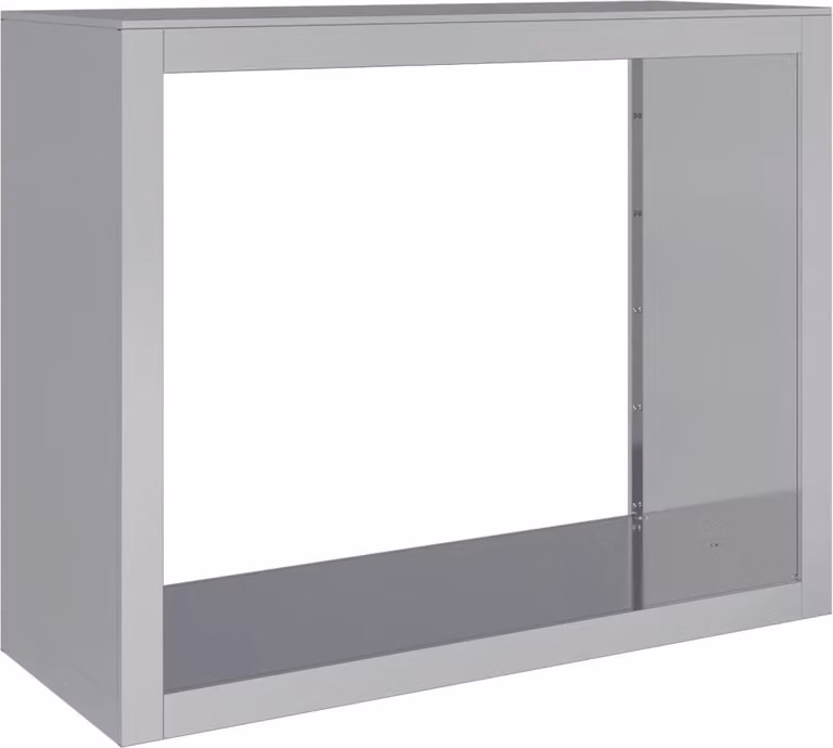 Rastrelliera per Legna da Ardere 100x40x80cm in Acciaio Zincato