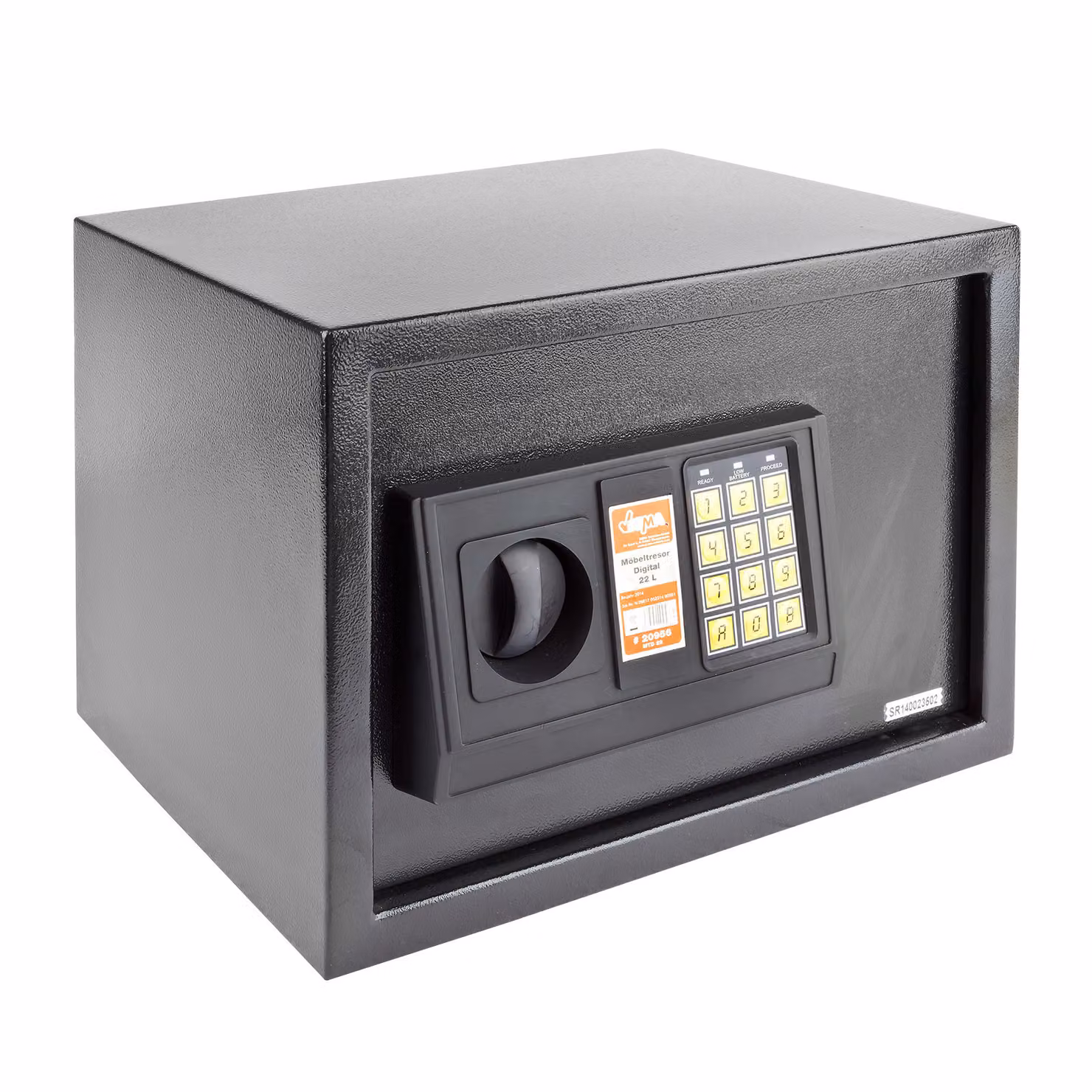 Cassaforte per mobili Digital 22 L. LxPxH: 35x25x25 cm