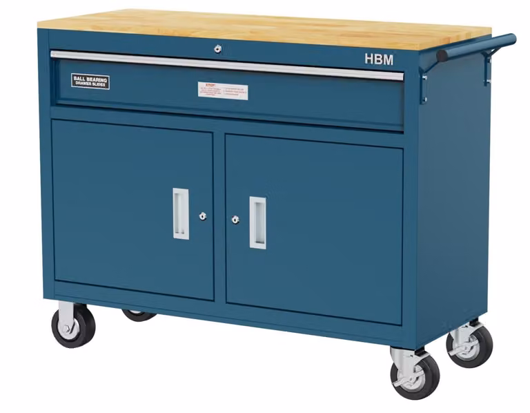 Banco attrezzi mobile Banco da lavoro Carrello da officina 125x46x94cm
