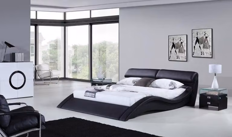 Multifunktion Bett Betten Ehebett Doppelbett Polsterbett Schlafzimmer Lederbett