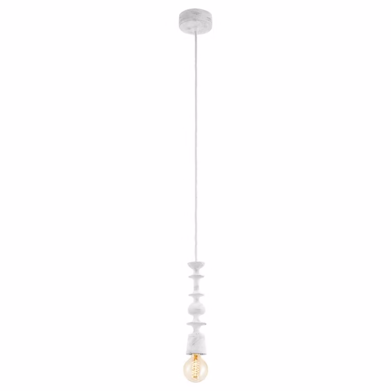Eglo 49374 Avoltri lampada a sospensione E27 legno bianco-patina