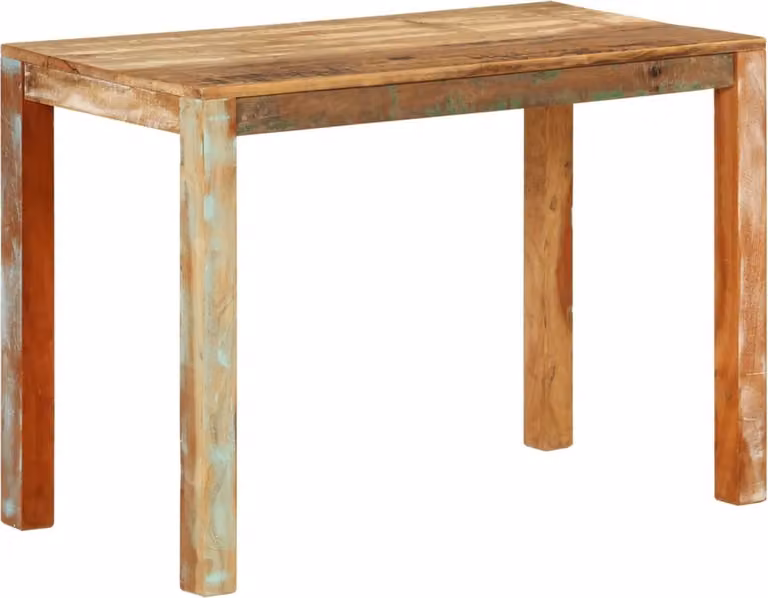 The Living Store Tavolo da pranzo 110x55x76 cm in legno massiccio antico