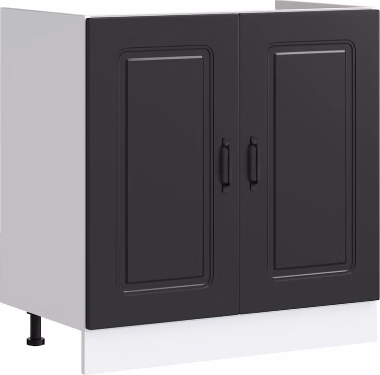 Mobile base lavello Kalmar Nero 80x46x81,5 cm in Truciolato